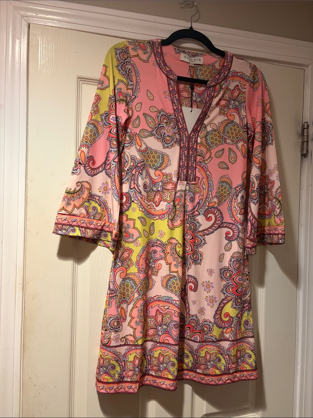 Hale Bob Pink & Yellow Paisley Tunic